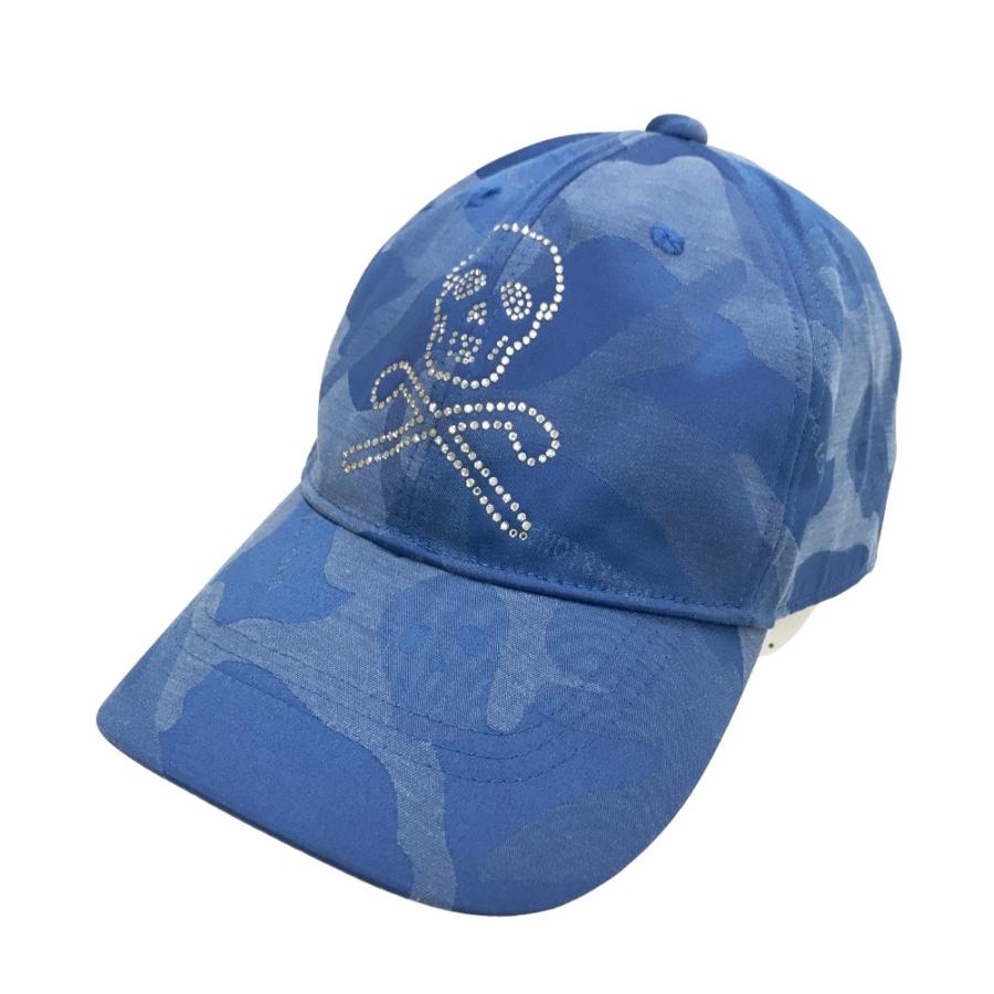 MARK&LONA マークアンドロナ キャップ スカルラインストーン カモフラ  