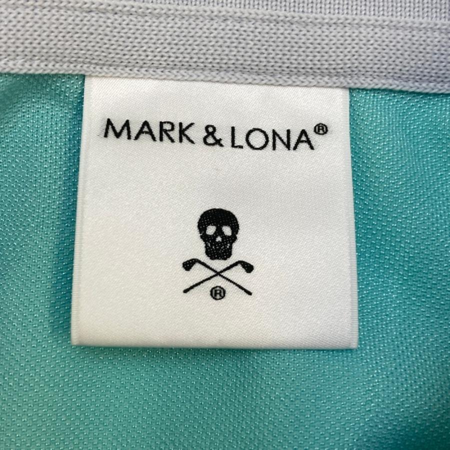 MARK&LONA（マークアンドロナ） 半袖ポロシャツ カモフラ柄 ブルー系