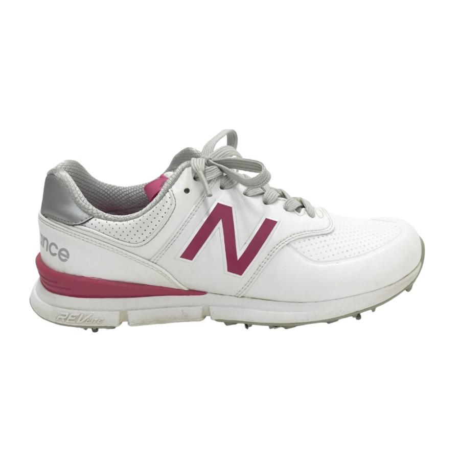 未使用:New Balance ゴルフシューズ 女性用 ホワイト/ピンク 送料関税込NB☆Women's 327 Golf Shoesレディースゴルフシューズ