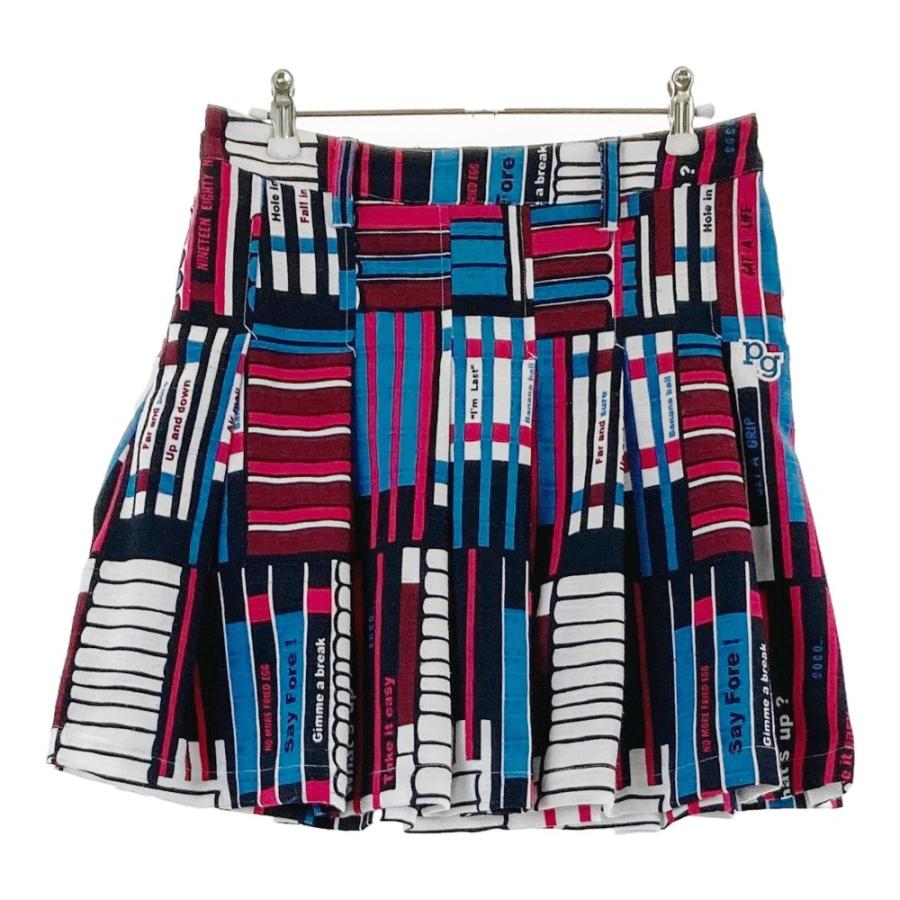 PEARLY GATES パーリーゲイツ 055-6134312 プリーツスカート 総柄  