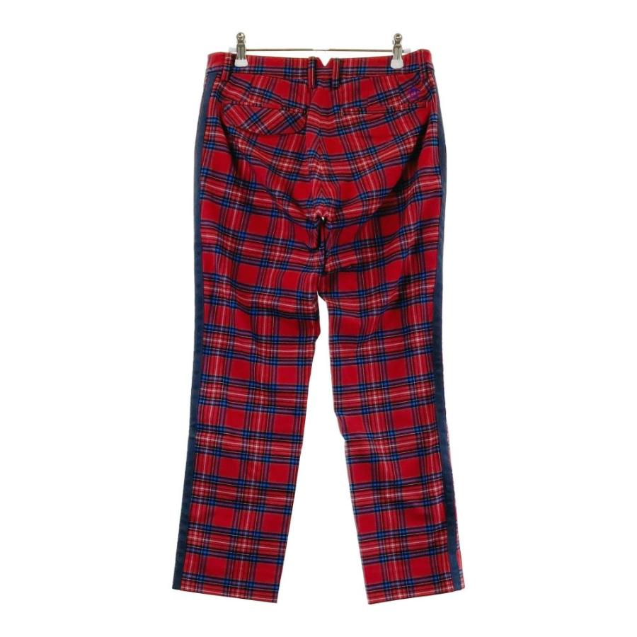 Munsingwear ゴルフパンツ チェック柄 メンズ Munsingwear（マンシングウェア） ストレッチパンツ チェック柄 レッド