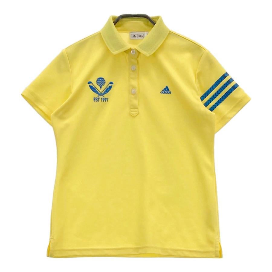☆ライムズ☆8short golf. ポロシャツ イエロー 半袖 adidas（アディダス） ADIDAS GOLF アディダスゴルフ 半袖ポロシャツ