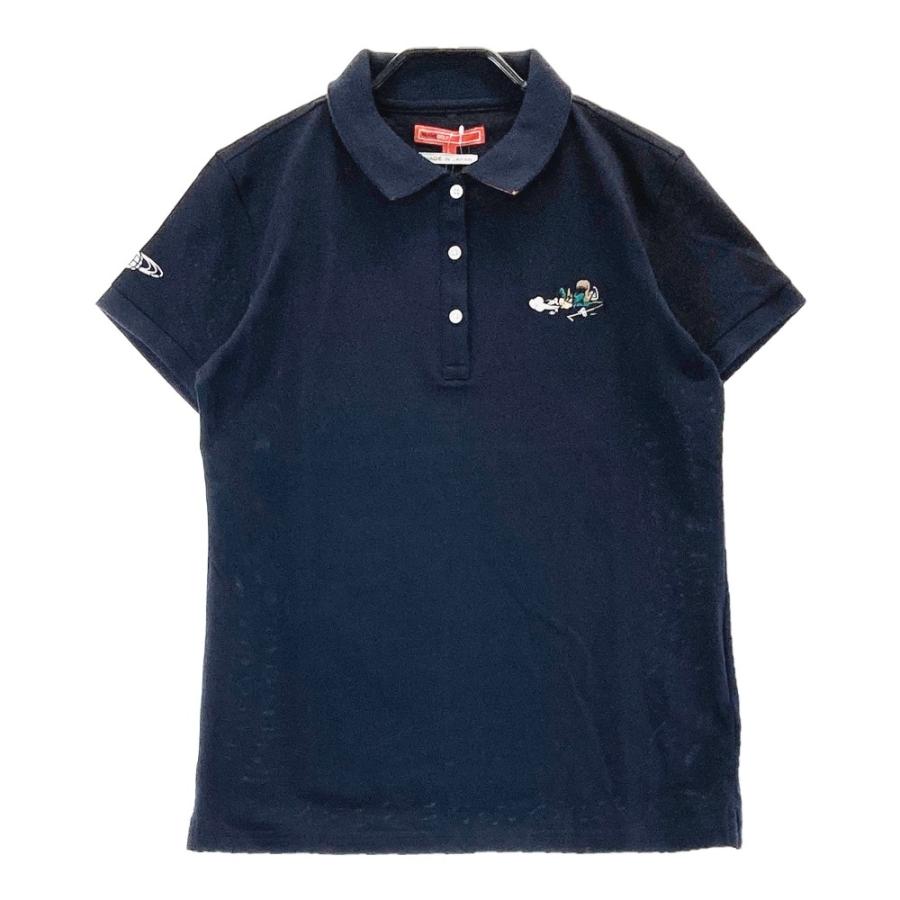 新品】BEAMS GOLF ビームスゴルフ ×Disney 半袖ポロシャツ ネイビー系 