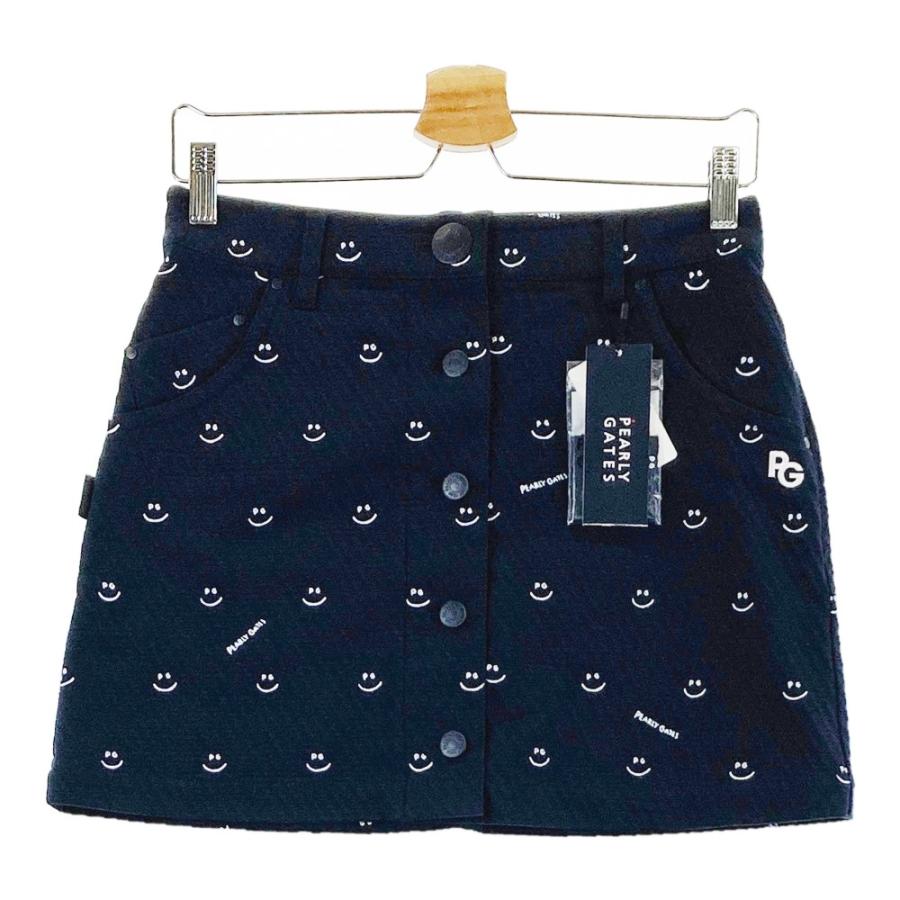 PEARLY GATES】新品 ニコちゃん柄 スカート