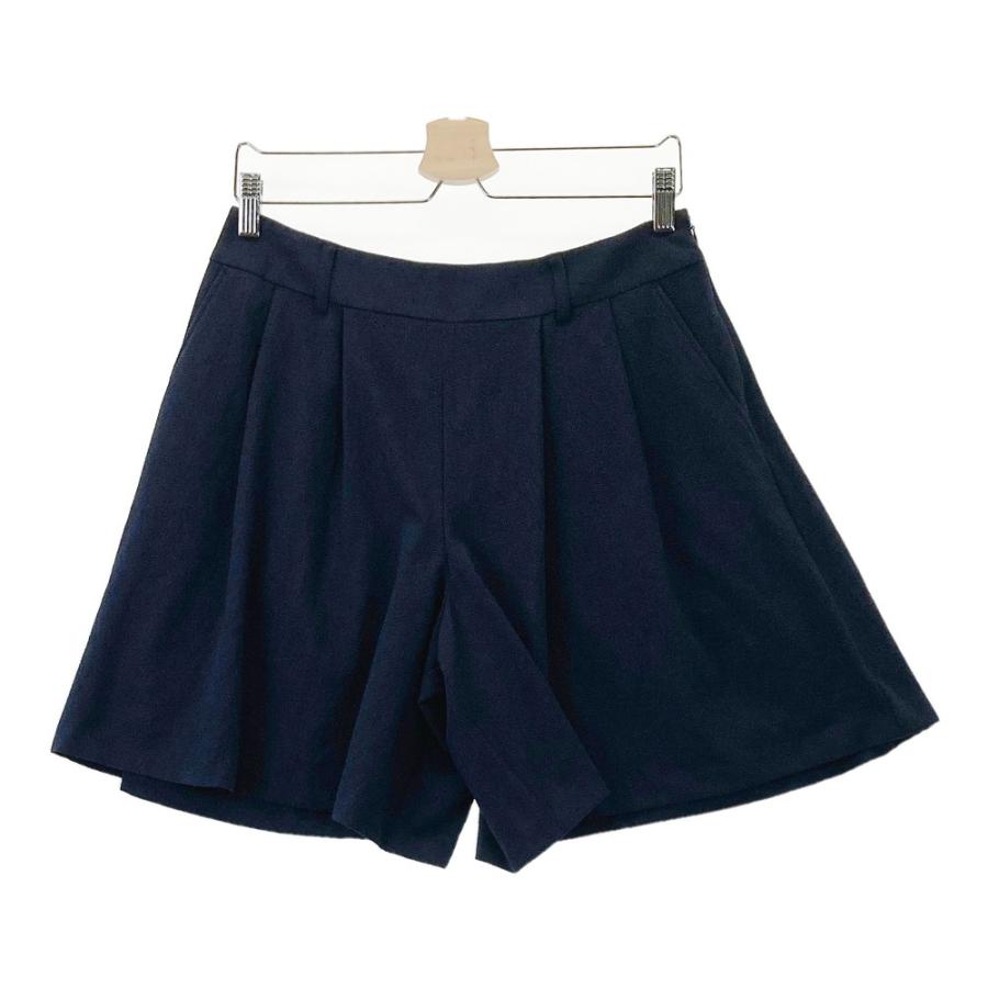 ZOY ゾーイ 裏地付 キュロットパンツ ネイビー系 40 ゴルフウェア  