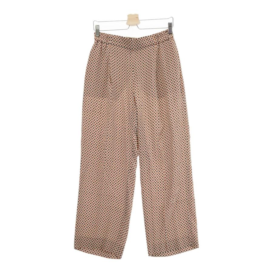 STELLA McCARTNEY ステラマッカートニー シルク ロングパンツ 総柄 