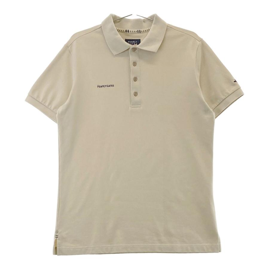 PEARLY GATES ポロシャツ サイズ5 ベージュ PEARLY GATES パーリーゲイツ 2022年モデル 半袖ポロシャツ