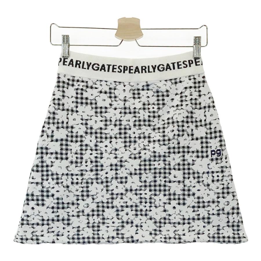 【新品未使用】PEARLY GATES ロゴプリントスカート　サイズ１ PEARLY GATES 【新品】PEARLY パーリーゲイツ スカート 総柄 ホワイト
