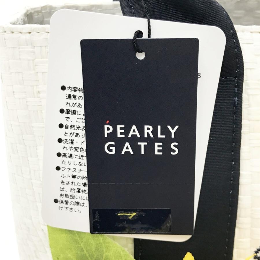 新品】PEARLY GATES パーリーゲイツ カートバッグ ひまわり ホワイト系