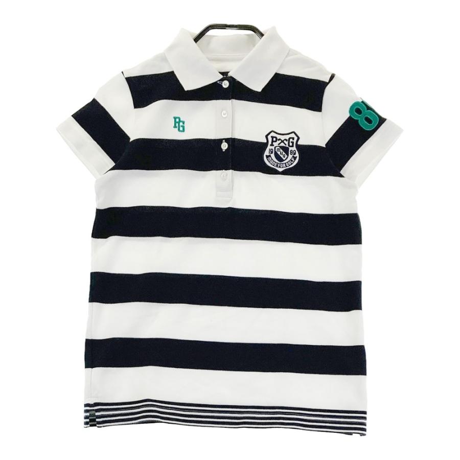 PEARLY GATES パーリーゲイツ 半袖 ポロシャツ 0 ボーダー ゴルフ