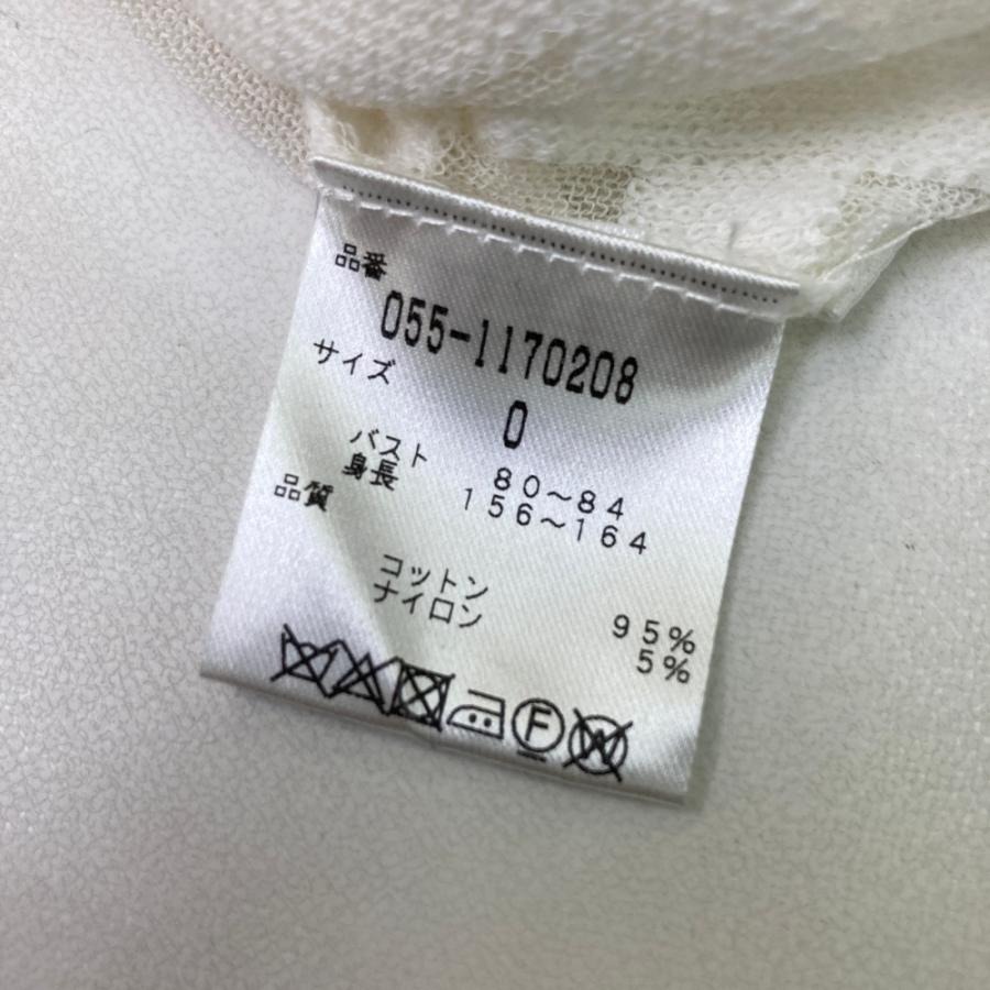 PEARLY GATES パーリーゲイツ  メッシュ ニットセーター チェック柄 ホワイト系 0 ゴルフウェア レディースの画像