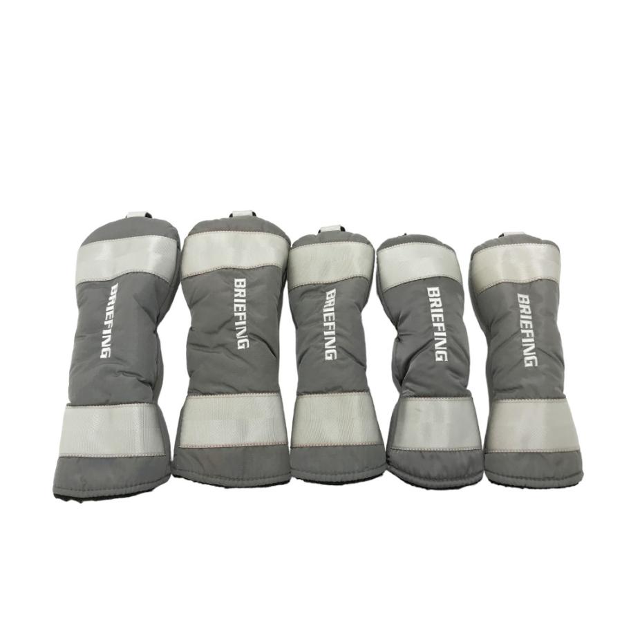 BRIEFING GOLF ブリーフィング ヘッドカバー 5点 セット グレー系 FW×2  