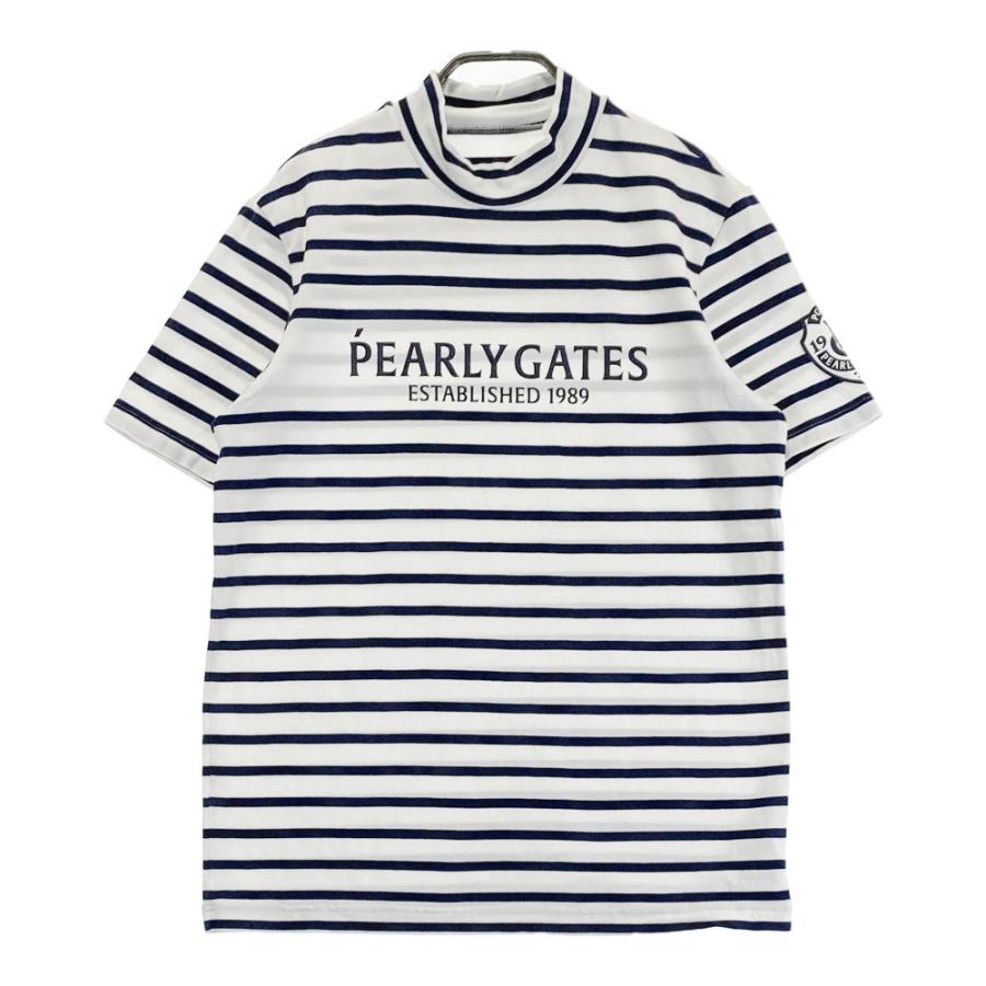 PEARLY GATES パーリーゲイツ 半袖ハイネックTシャツ ボーダー