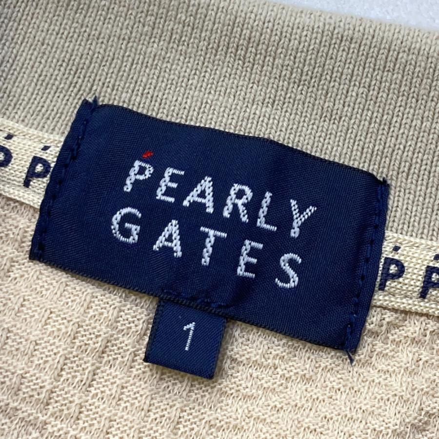 Pearly Gates 半袖シャツ ベージュ サイズ1 Mサイズ Pearly Gates 半袖シャツ ベージュ サイズ1 Mサイズ 【公式通販】