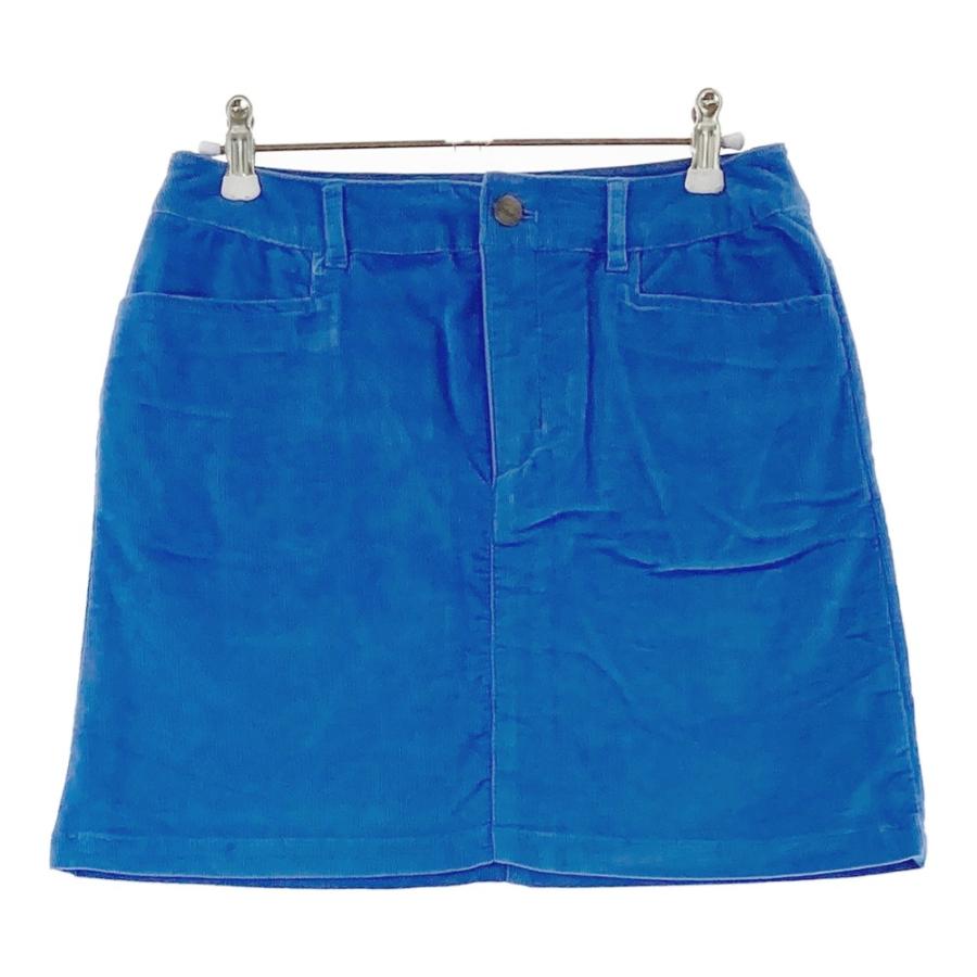 Rosasen（ロサーセン） 裏地付ストレッチコーデュロイスカート ブルー