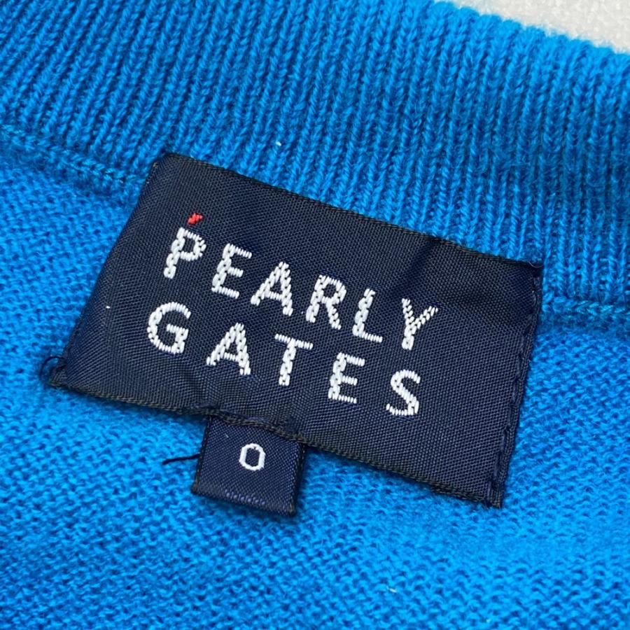 PEARLY GATES パーリーゲイツ 2022年モデル ニット セーター  ブルー系 0 ゴルフウェア レディースの画像