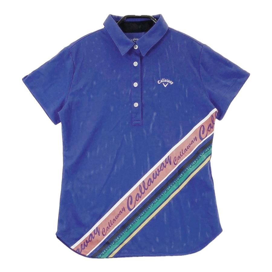Callaway - coco 中古 キャロウェイ Callaway レディース 半袖ポロシャツ M 水色 ライトブルー 中古 レディース キャロウェイ Callaway 半袖ポロシャツ M 水色
