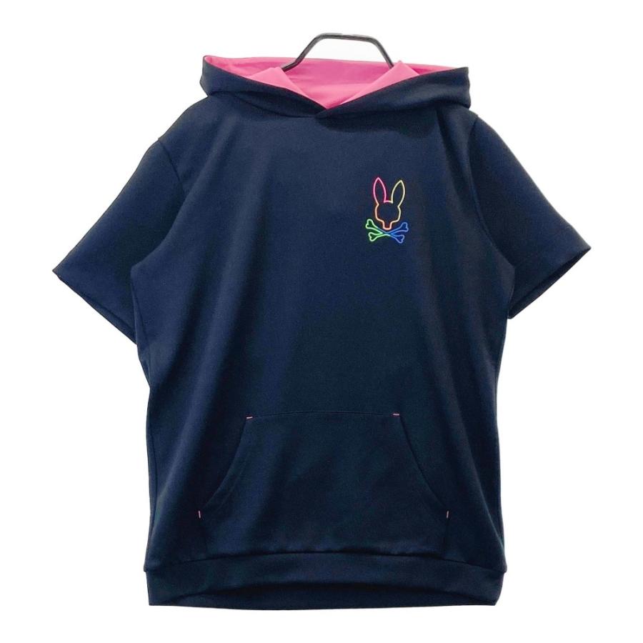 PSYCHO BUNNY サイコバニー 半袖パーカー ブラック系 S ゴルフウェア  