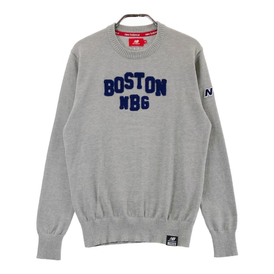 NEW BALANCE ニューバランス ニット セーター グレー系 4 ゴルフウェア