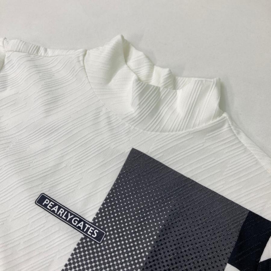 PEARLY GATES パーリーゲイツ 2024年 半袖ハイネックTシャツ  ホワイト系 00 ゴルフウェア レディースの画像