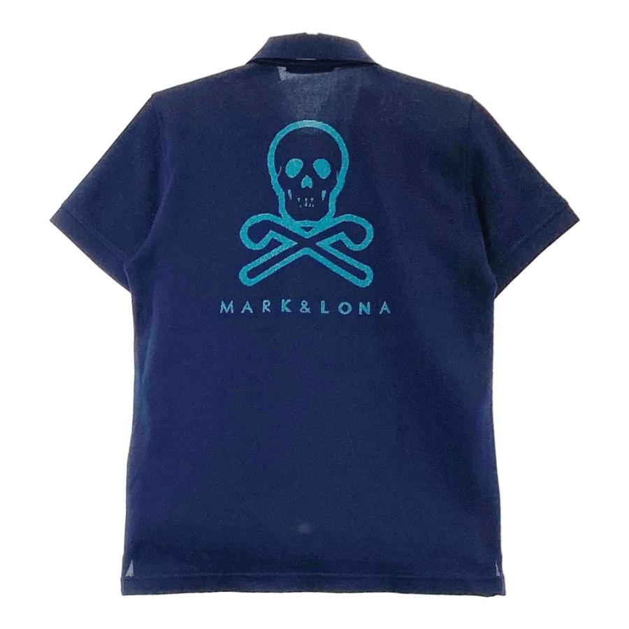 サイズ：50 MARK&LONA マークアンドロナ  ハイネック 長袖Tシャツ  ネイビー系 [240101365743] ゴルフウェア メンズ ストスト サイズ：50 MARK&LONA マークアンドロナ ハイネック 長袖Tシャツ