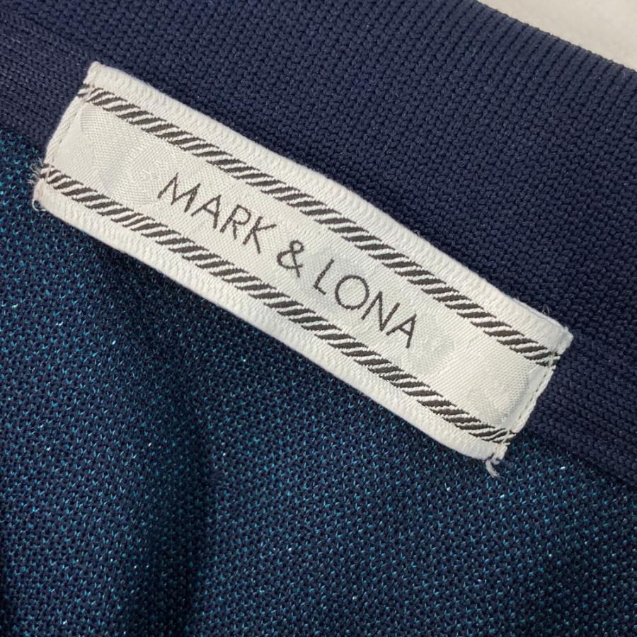 MARK&LONA マークアンドロナ 半袖 ポロシャツ ラメ ネイビー系