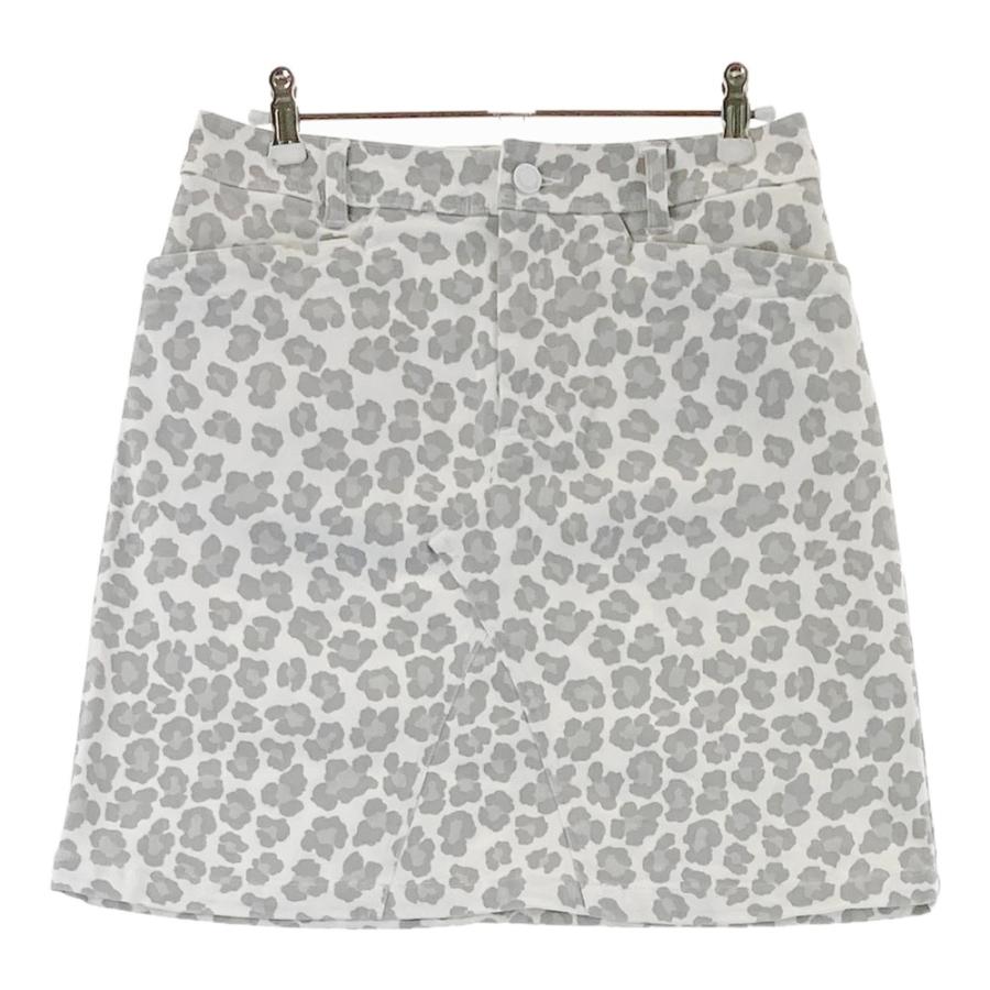 ニューバランスゴルフ 冬用 スカート ホワイト レオパード柄 サイズ2 ニューバランスゴルフ 冬用 スカート ホワイト レオパード柄