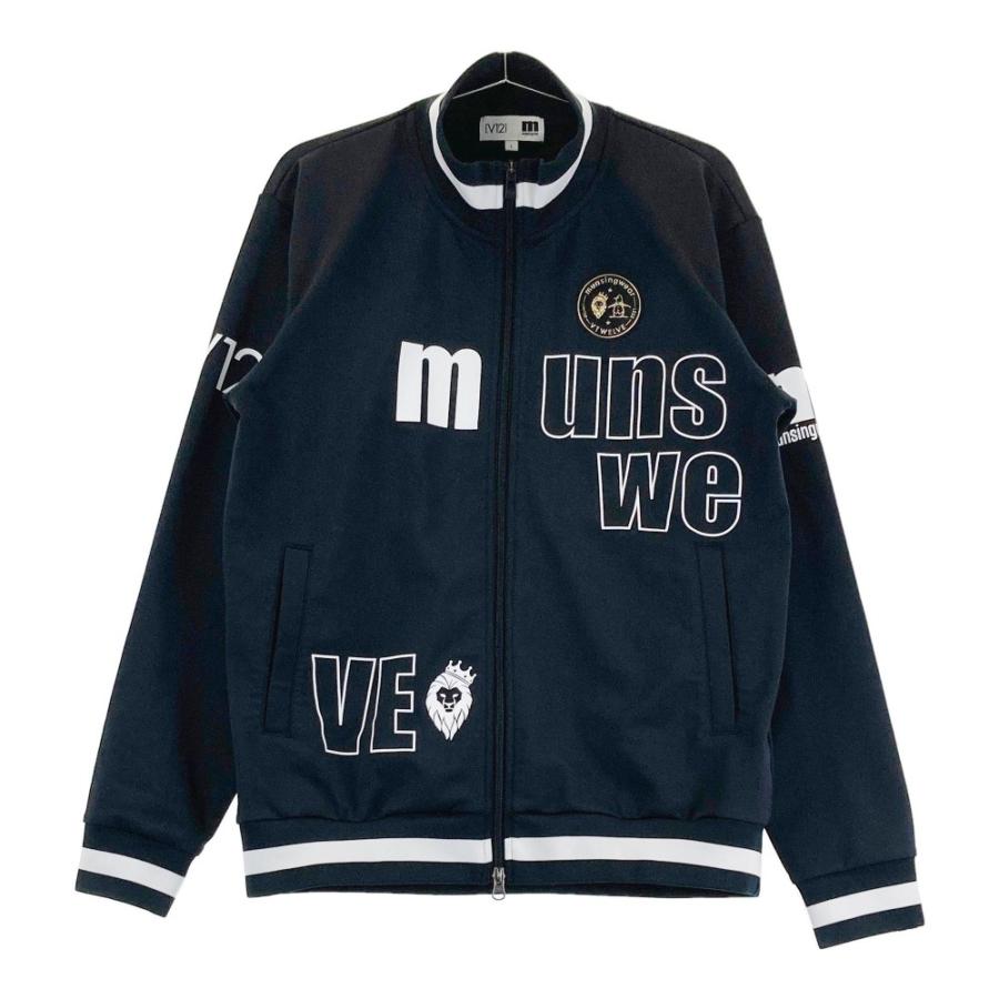 MUNSING WEAR マンシングウェア ×V12 長袖ジップジャケット ブラック系  