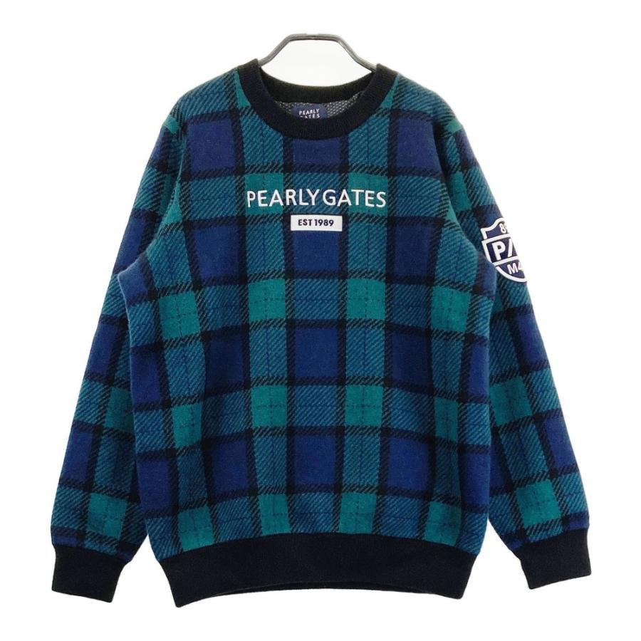 PEARLY GATES パーリーゲイツ 裏地付 カシミヤ ニットセーター  