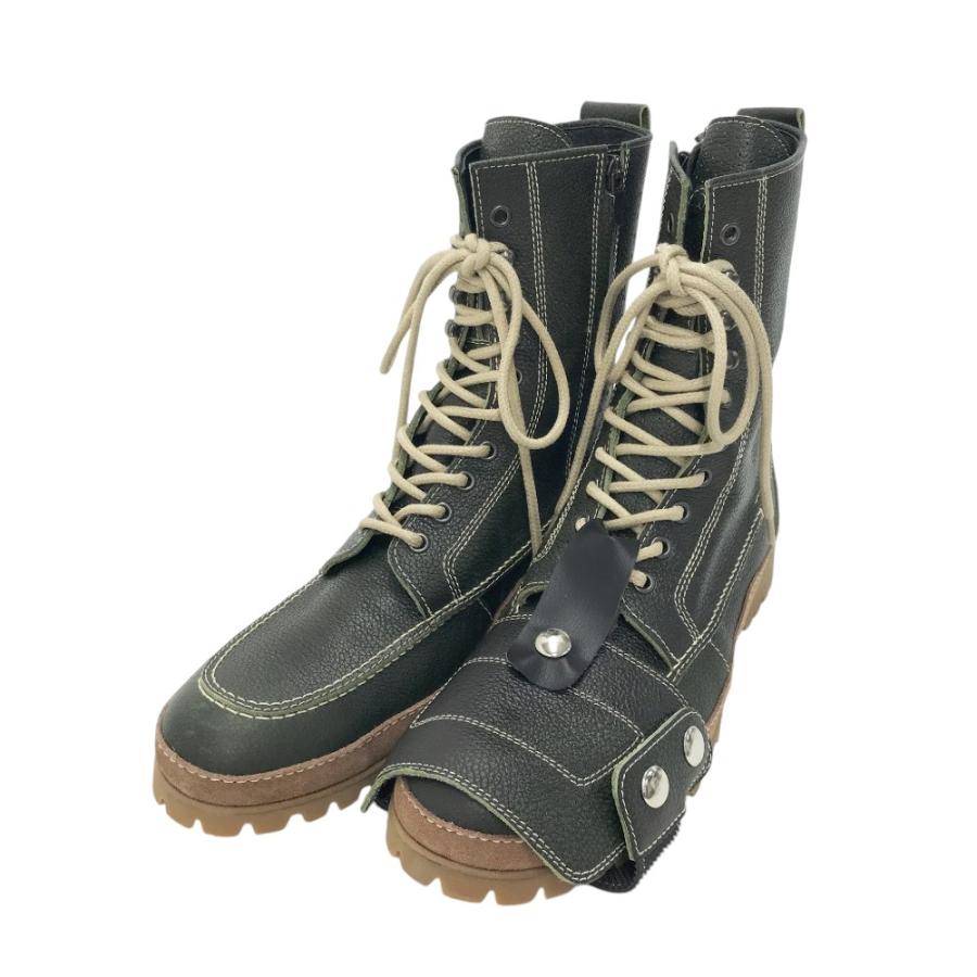 美品】KUSHITANI クシタニ K-4536M モカシンブーツ メッシュ グリーン 