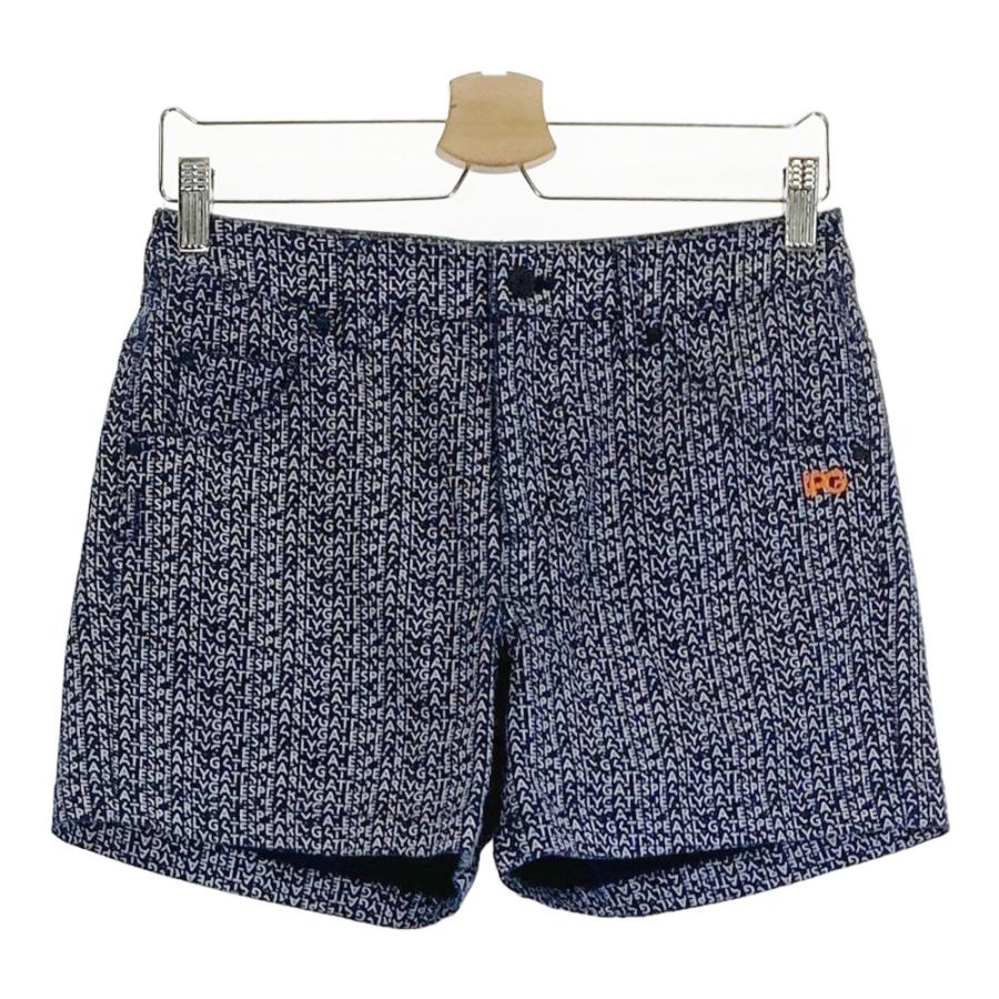 PEARLY GATES（パーリーゲイツ） ショートパンツ ロゴ 総柄 ネイビー系