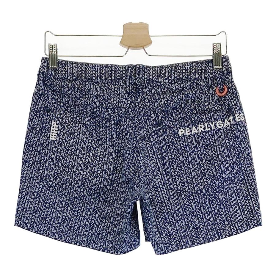 PEARLY GATES（パーリーゲイツ） ショートパンツ ロゴ 総柄 ネイビー系