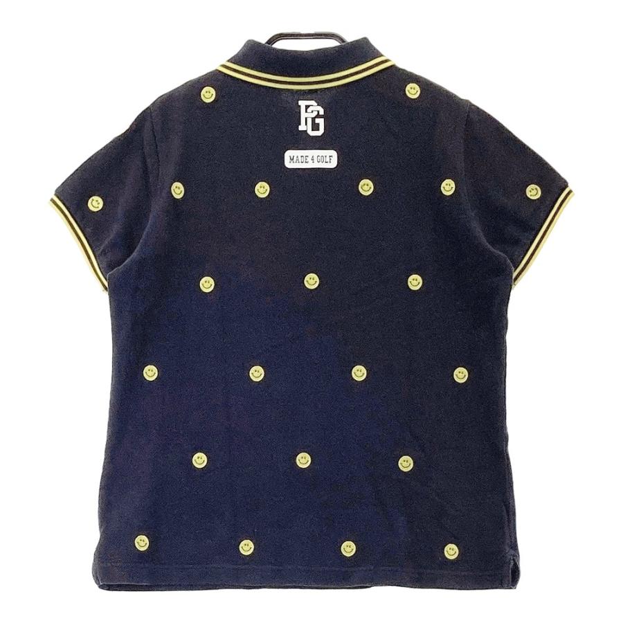 PEARLY GATES パーリーゲイツ 半袖ポロシャツ ニコちゃん 総柄