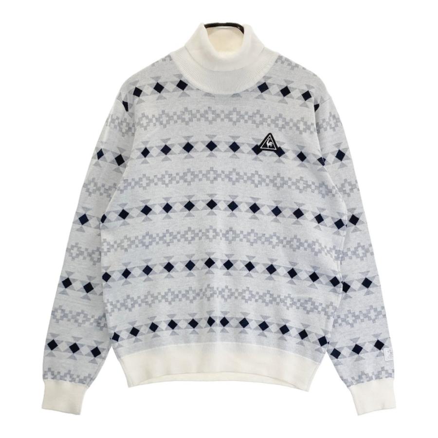 LECOQ GOLF ルコックゴルフ タートルネック ニットセーター 総柄