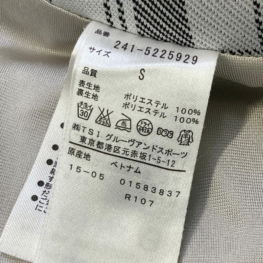 CALLAWAY キャロウェイ 裏地付 スカート タータンチェック柄 グレー系 