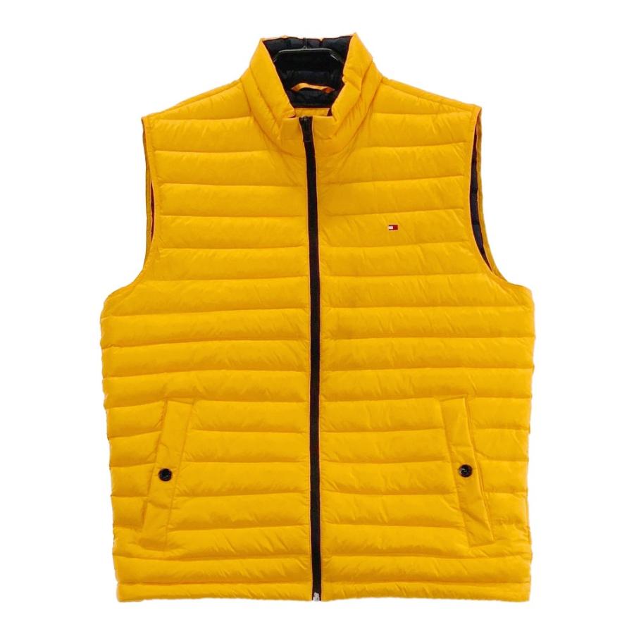 TOMMY HILFIGER トミーヒルフィガー ダウンベスト オレンジ系 M メンズ 