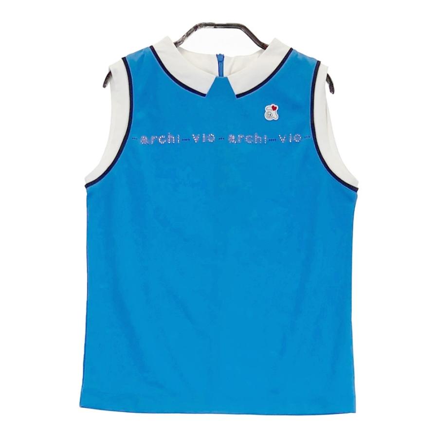 archivio ノースリーブシャツ【36】 archivio（アルチビオ） 【新品】ARCHIVIO ノースリーブシャツ ブルー