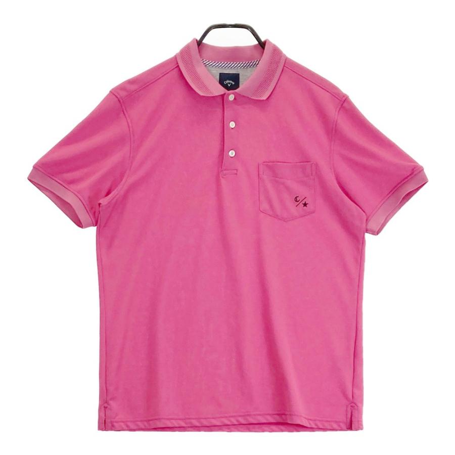 Callaway（キャロウェイ） 半袖ポロシャツ ピンク系 L ゴルフウェア