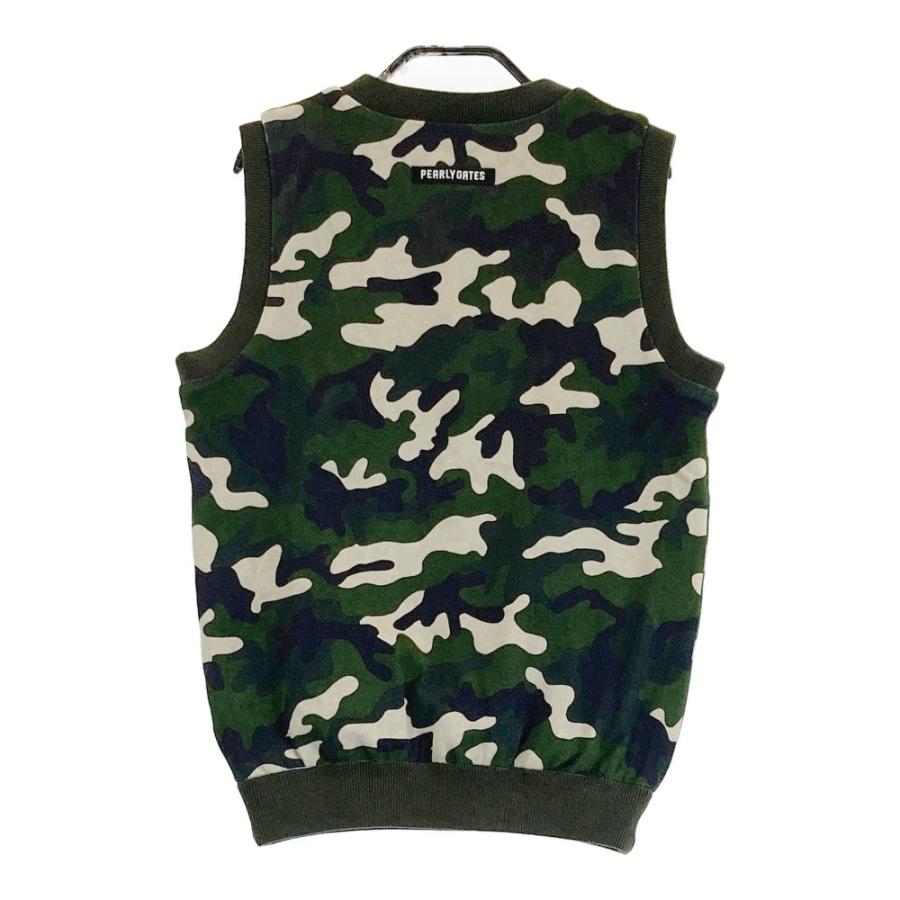 パーリーゲイツ 迷彩柄 ベスト リバーシブル ニット