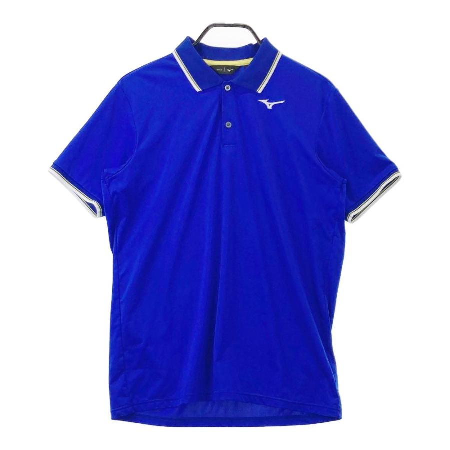 MIZUNO GOLF ミズノゴルフ 半袖ポロシャツ ブルー系 M ゴルフ