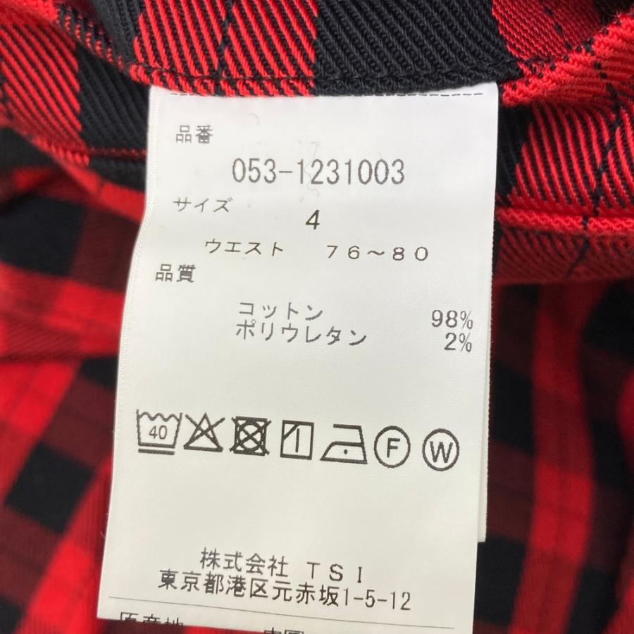 PEARLY GATES パーリーゲイツ ロングパンツ チェック柄 レッド系 PEARLY GATES パーリーゲイツ ロングパンツ チェック柄 レッド系