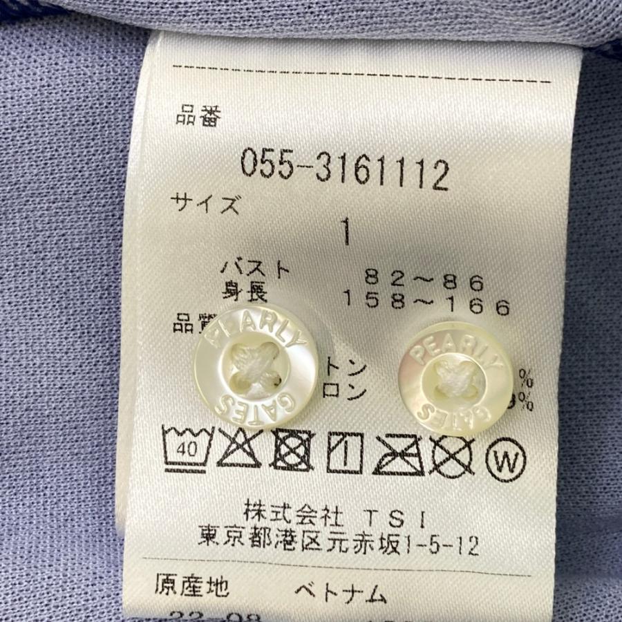 PEARLY GATES パーリーゲイツ 2023年モデル 長袖ポロシャツ ボタンダウン  ネイビー系 1 ゴルフウェア レディースの画像
