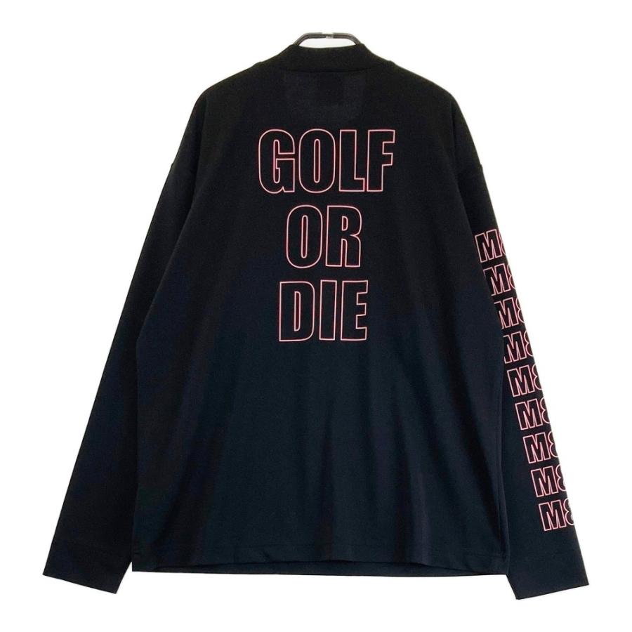 MARK\u0026LONA マークアンドロナ 2024年モデル ハイネック 長袖Tシャツ  ブラック系 50 ゴルフウェア メンズの画像