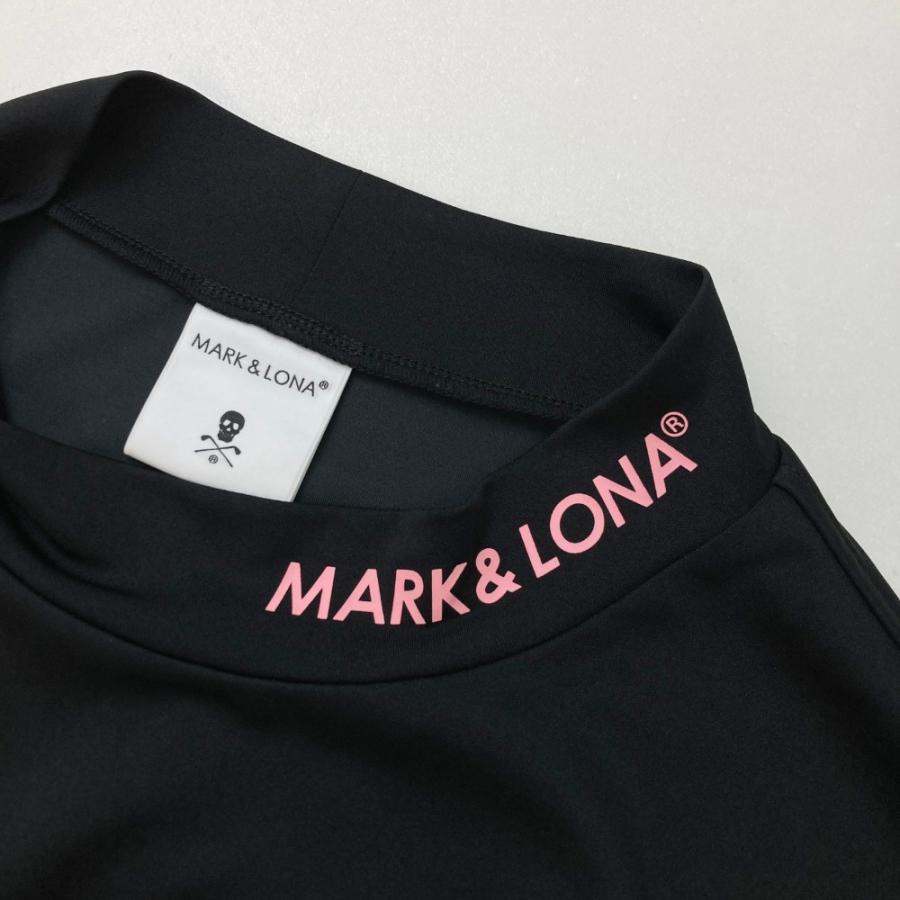 MARK\u0026LONA マークアンドロナ 2024年モデル ハイネック 長袖Tシャツ  ブラック系 50 ゴルフウェア メンズの画像