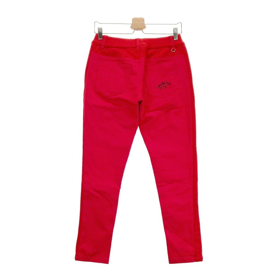 サイズ：2 KISS ON THE GREEN キスオンザグリーン  ダウンショートパンツ 総柄 レッド系 [240101397309] ゴルフウェア レディース ストスト サイズ：2 KISS ON THE GREEN キスオンザグリーン ダウン