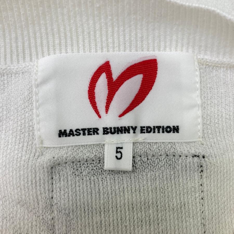 マスターバニーエディション　ゴルフニット（セーター）　ホワイト　1サイズ　ロゴ MASTER BUNNY EDITION マスターバニーエディション 2024年モデル