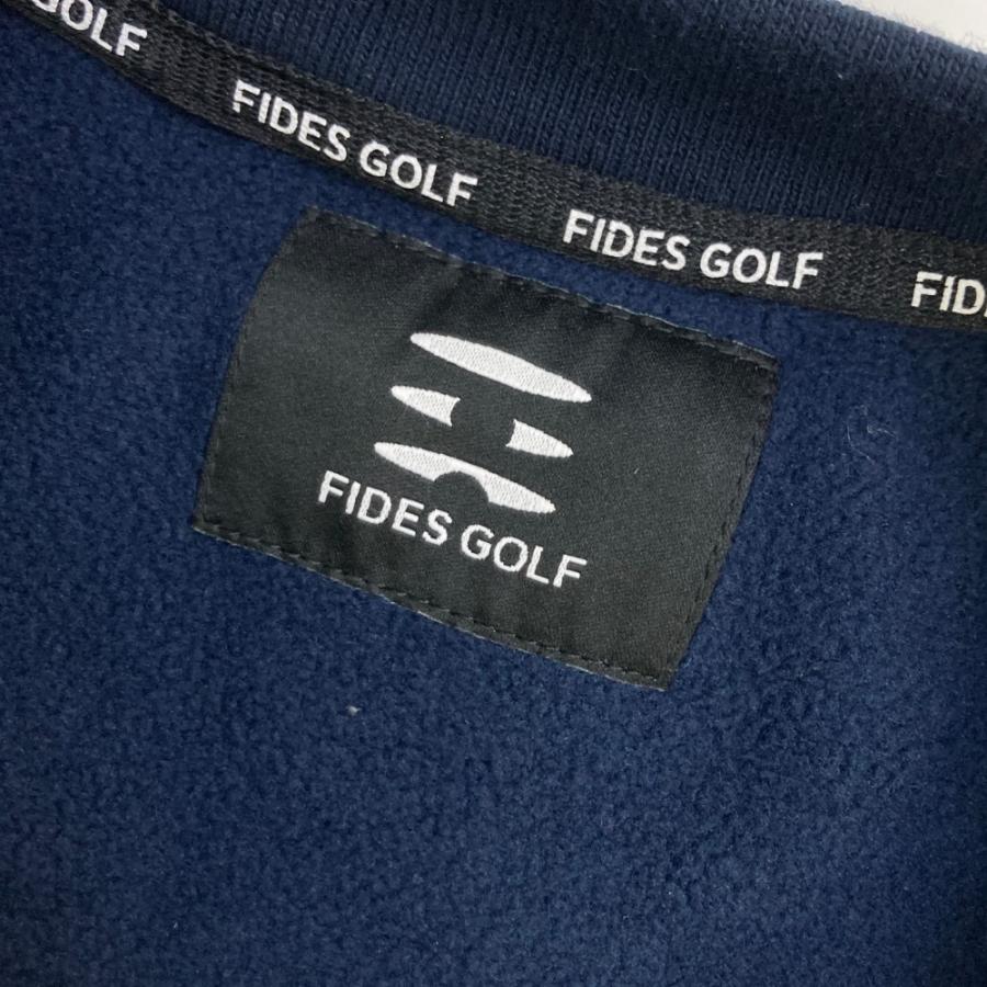 FIDES GOLF フィデスゴルフ フリース トレーナー ネイビー系 M ゴルフ 