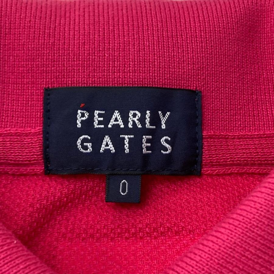 PEARLY GATES パーリーゲイツ 2023年モデル ノースリーブ ポロシャツ  ピンク系 0 ゴルフウェア レディースの画像