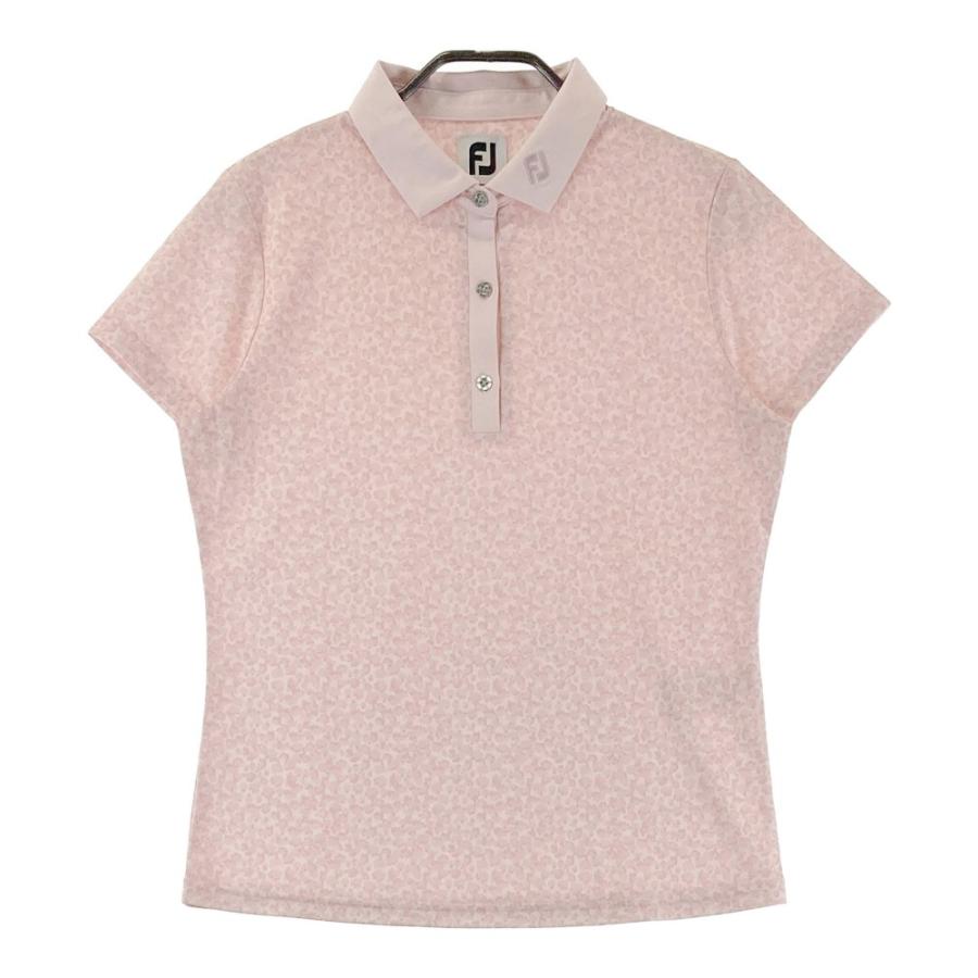 FootJoy（フットジョイ） 半袖ポロシャツ 総柄 ピンク系 L ゴルフ 