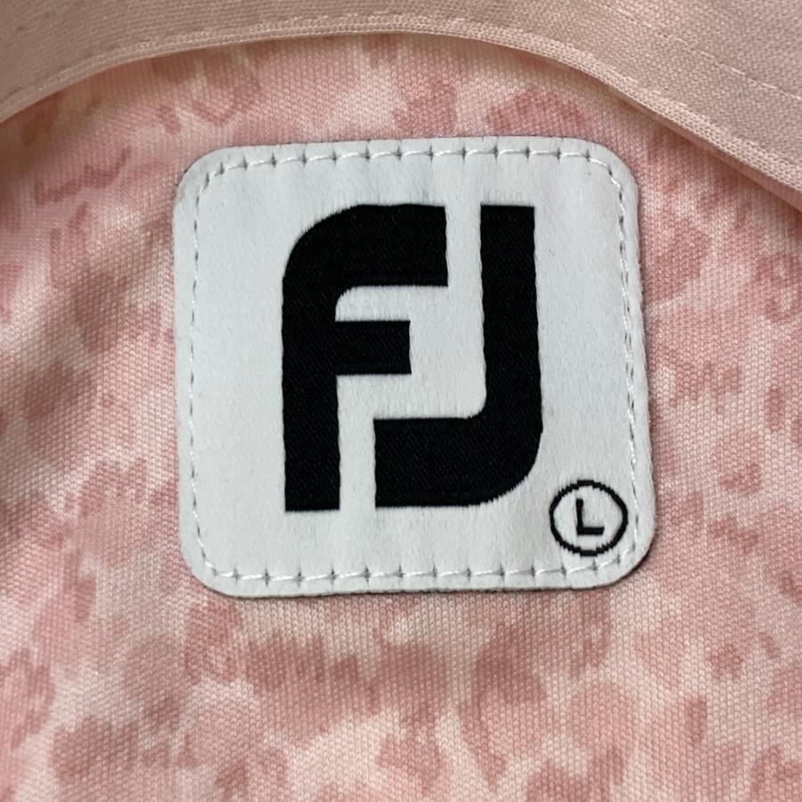 FootJoy（フットジョイ） 半袖ポロシャツ 総柄 ピンク系 L ゴルフ 